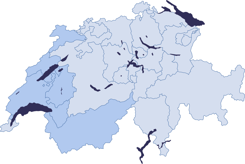 Swiss map avec canton whs